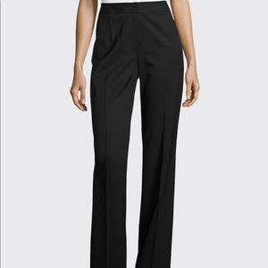NWOT Lafayette 148 Classic Black Trouser Wool Pant